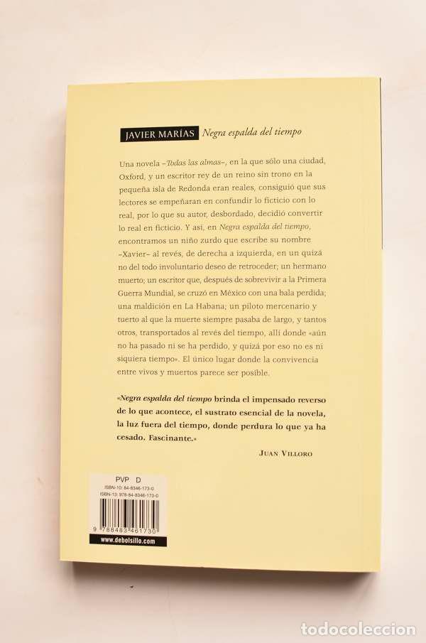 Libros: Negra espalda del tiempo - MAR&Iacute;AS, Javier - Foto 3