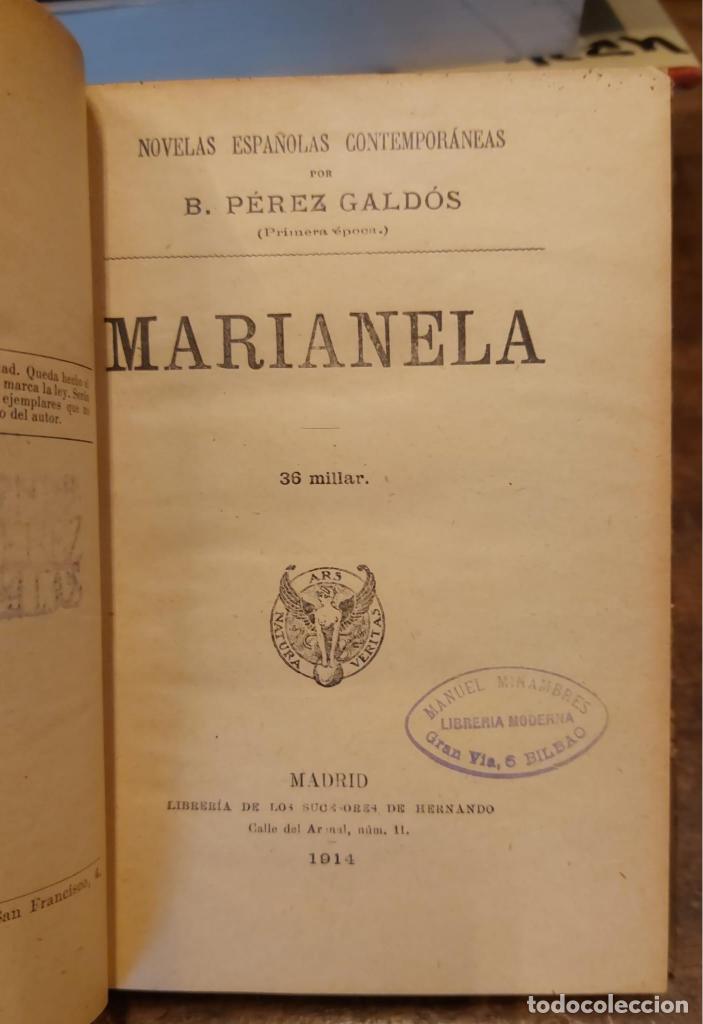 Libros: MARIANELA. - PEREZ GALDOS, Benito. - Foto 2
