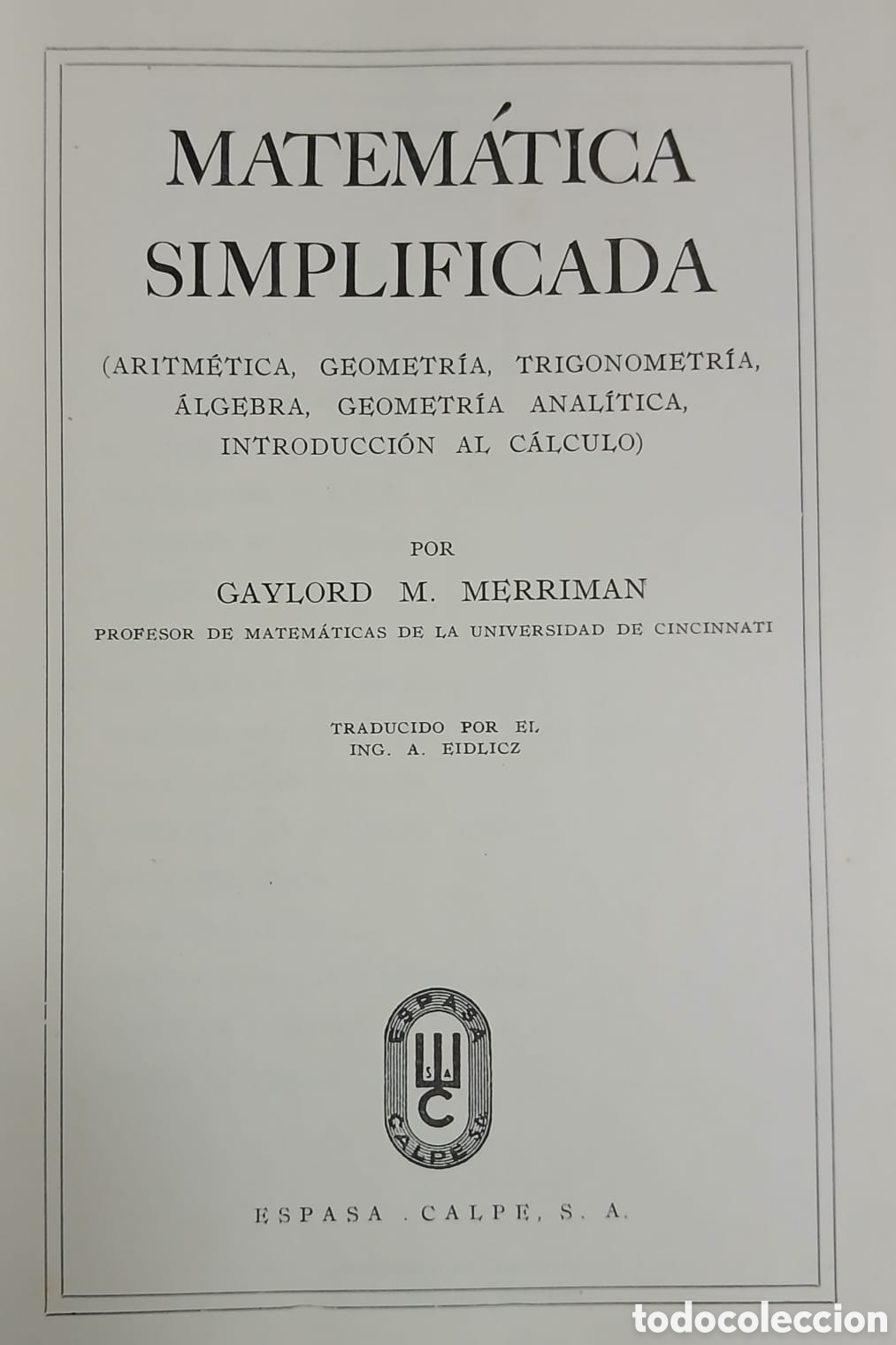 Libros: Matem&aacute;tica simplificada, Merriman - Foto 2