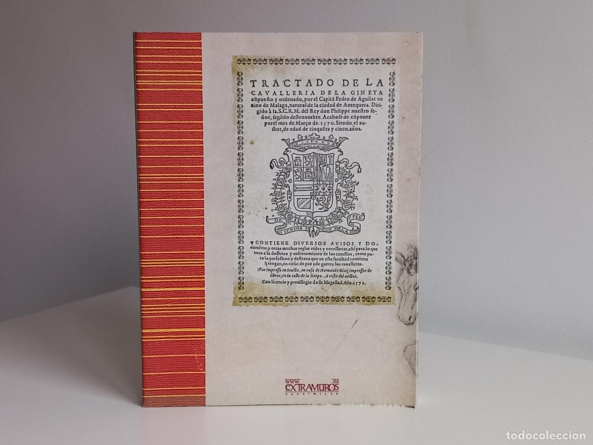 Libros: PEDRO DE AGUILAR - TRACTADO DE LA CAVALLERIA DE LA GINETA - FACS&Iacute;MIL DE 1572 - MUY BUEN ESTADO