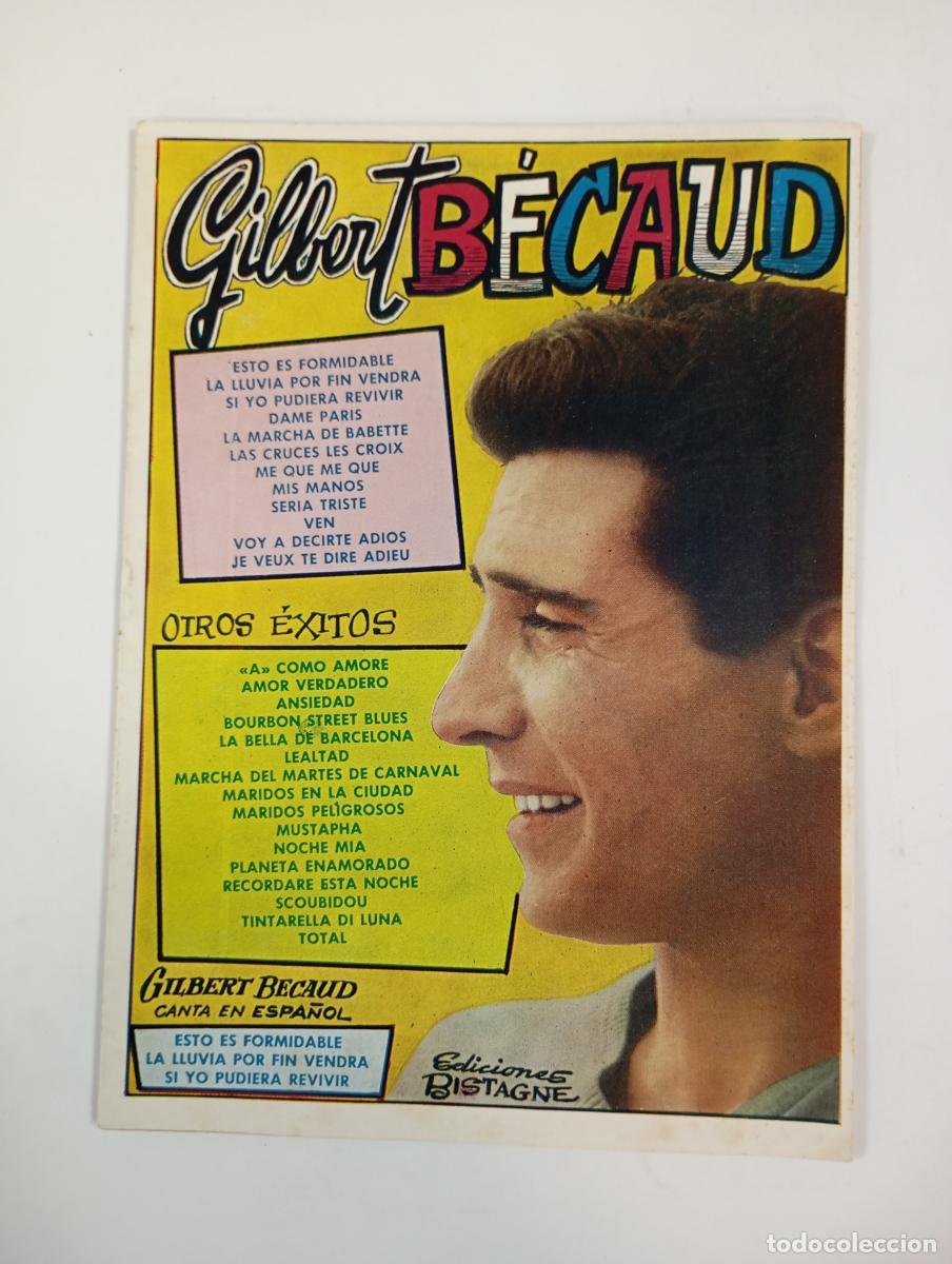 Libros: GILBERT BECAUD. CANCIONERO. EDICIONES BISTAGNE. - VV.AA. TDKR54 - Foto 1