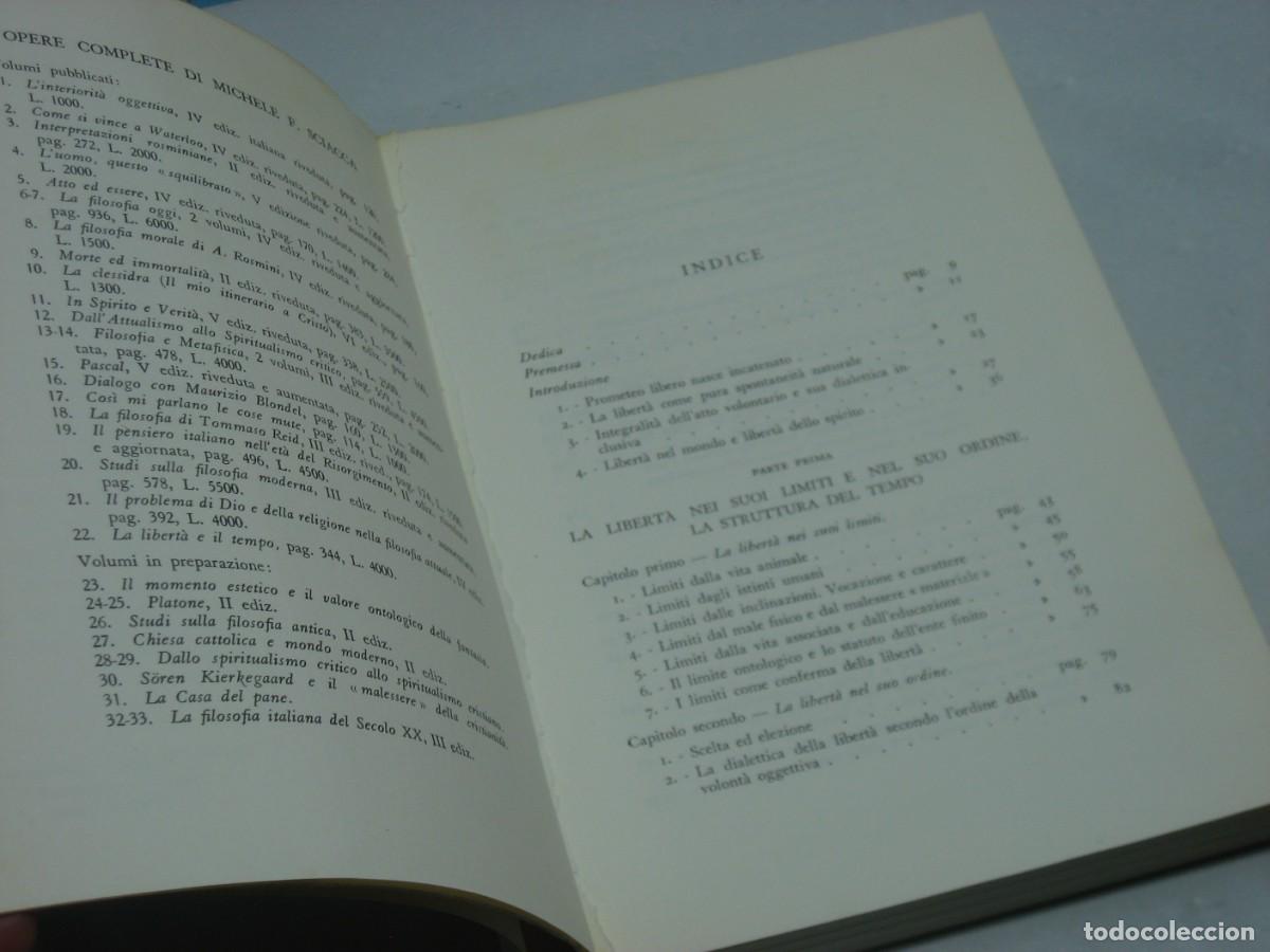 Libros: LA LIBERT&Agrave; E IL TEMPO - Michele Federico Sciacca - Foto 2