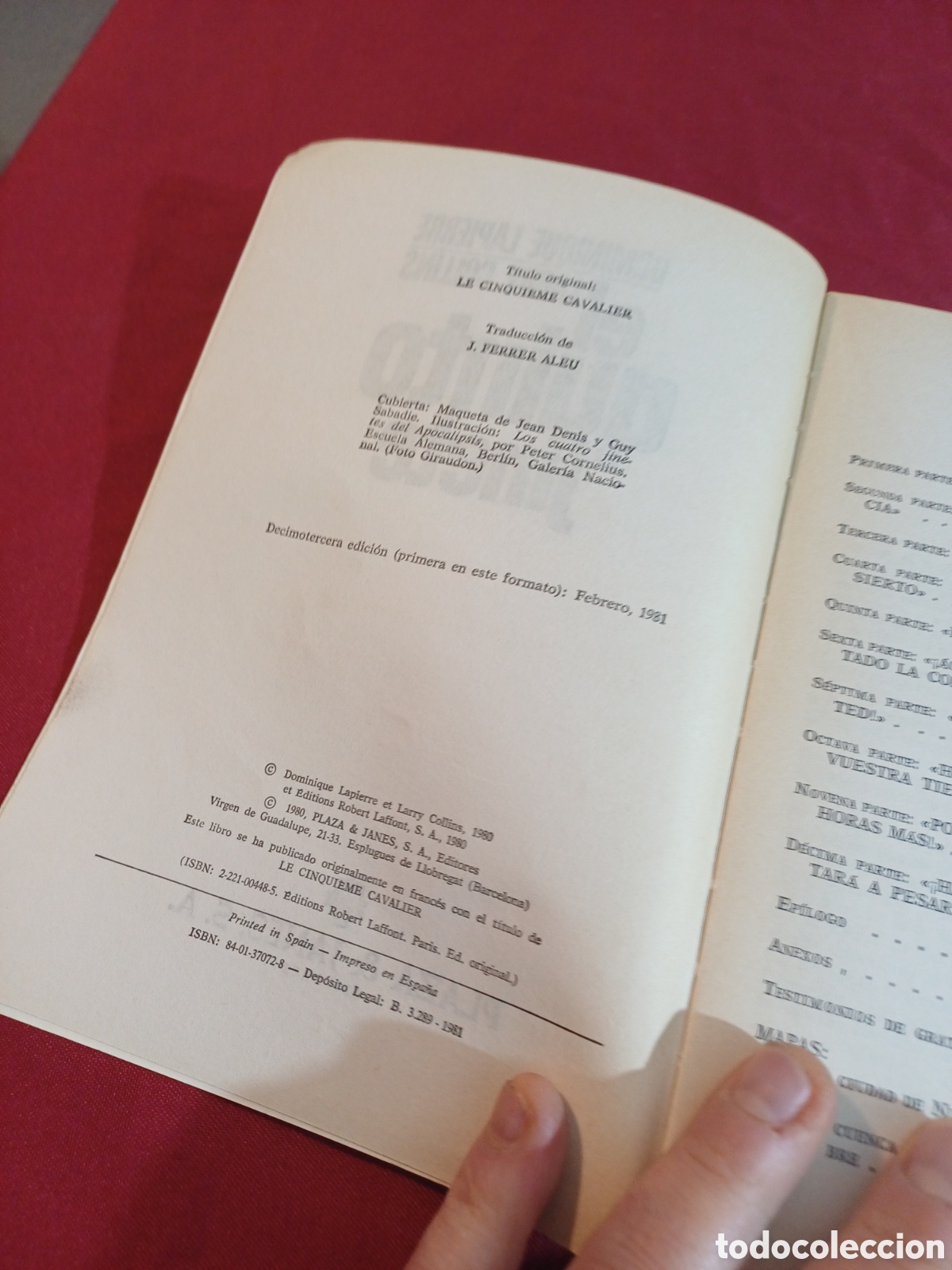 Libros: LIBRO, EL QUINTO JINETE, 1981 - Foto 5