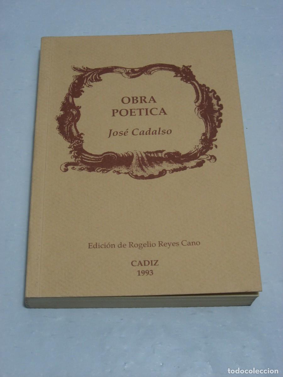Libros: OBRA PO&Eacute;TICA - Jos&eacute; Cadalso - Foto 1