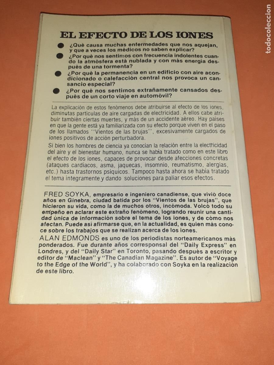 Libros: EL EFECTO DE LOS IONES � MEDICINA NATURAL - FRED SOYKA y A. EDMONDS - Foto 2