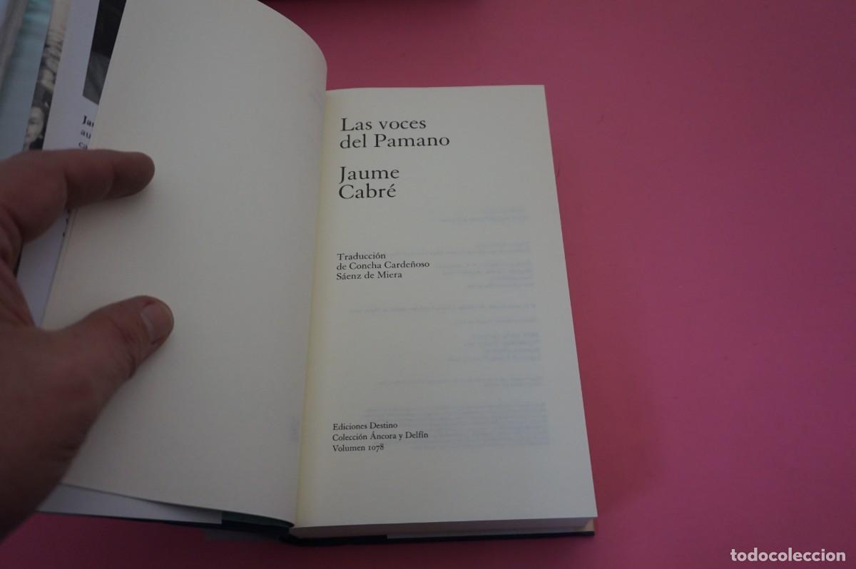Libros: AR16A - LAS VOCES DEL PARAMO - JAUME CABRE / EDITORIAL DESTINO - Foto 2