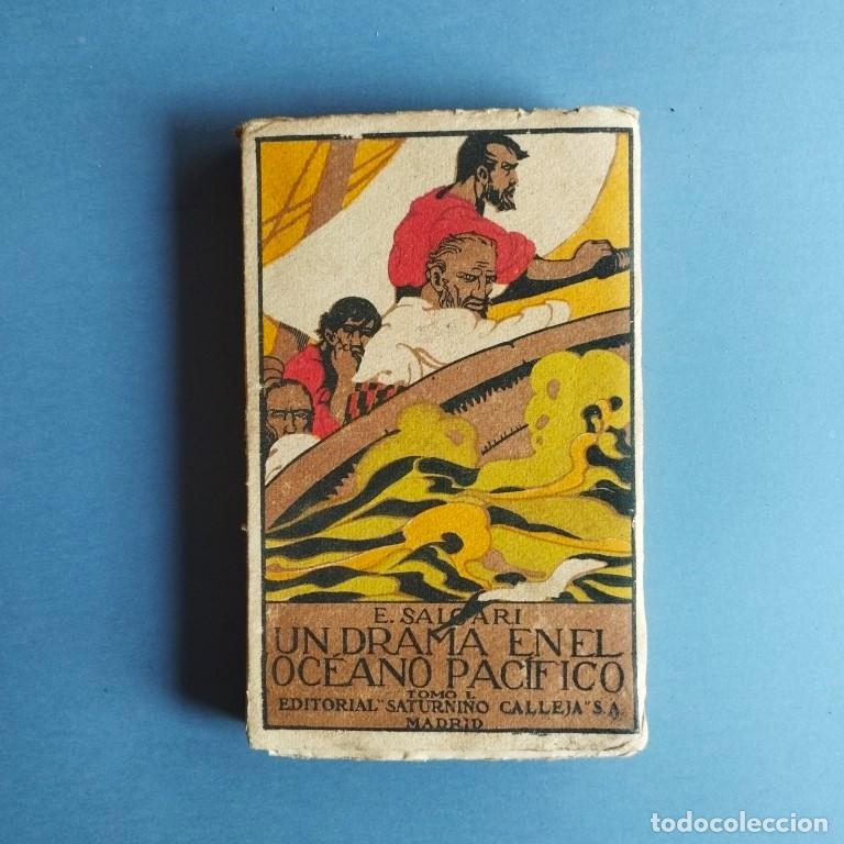 Libros: Un Drama en el Oc&eacute;ano Pac&iacute;fico. Tomo I. - Salgari, Emilio. - Foto 1