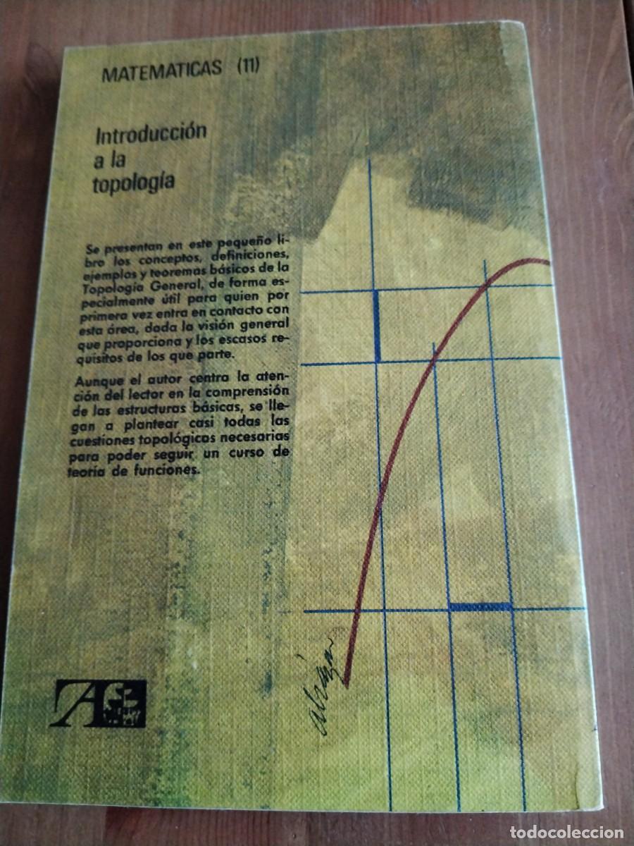 Libros: Introducci&oacute;n a la topolog&iacute;a -M.J. mansfield -Exedra - Foto 3