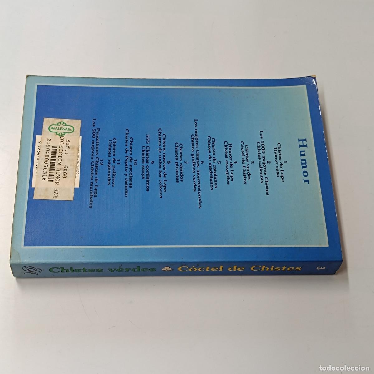 Libros: LIBRO HUMOR CHISTES VERDES. COCTEL DE CHISTES. EDICIONES RAYUELA. - Foto 2