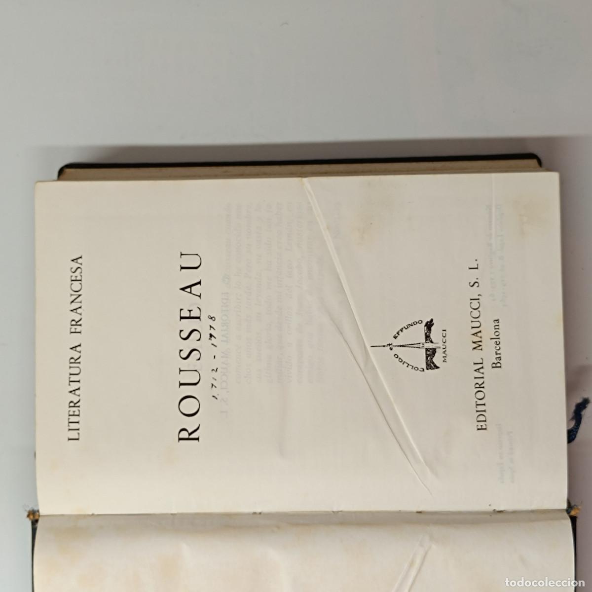 Libros: LIBRO OBRAS ESTELARES ROUSSEAU. EDITORIAL MAUCCI - Foto 3