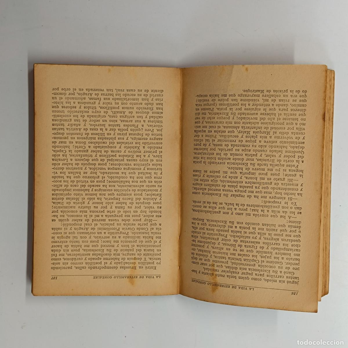 Libros: LIBRO LA VIDA DE ESTEBANILLO GONZALEZ.. ANONIMO. ESCASA CALPE. 1943. - Foto 4