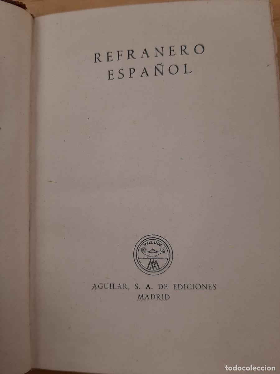 Libros: Refranero espa&ntilde;ol - V.V.A.A. - Colecci&oacute;n Crisol - Aguilar 1950 - Foto 4