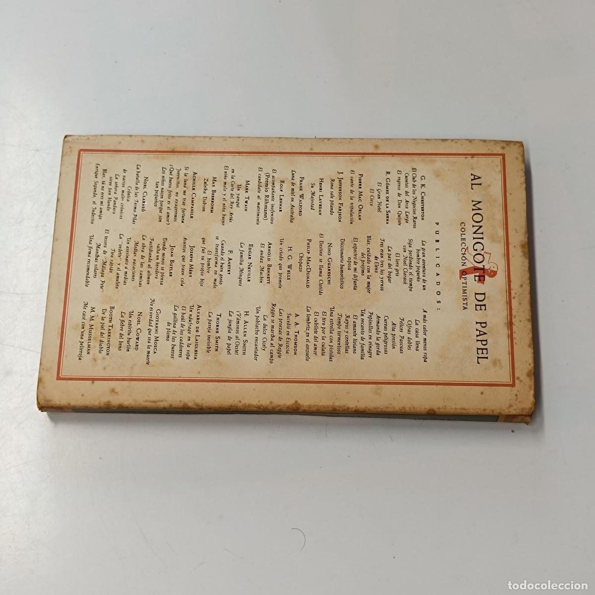 Libros: LIBRO LUNA DE VERANO. P.G.WODEHOUSE. JANES 1952. - Foto 2