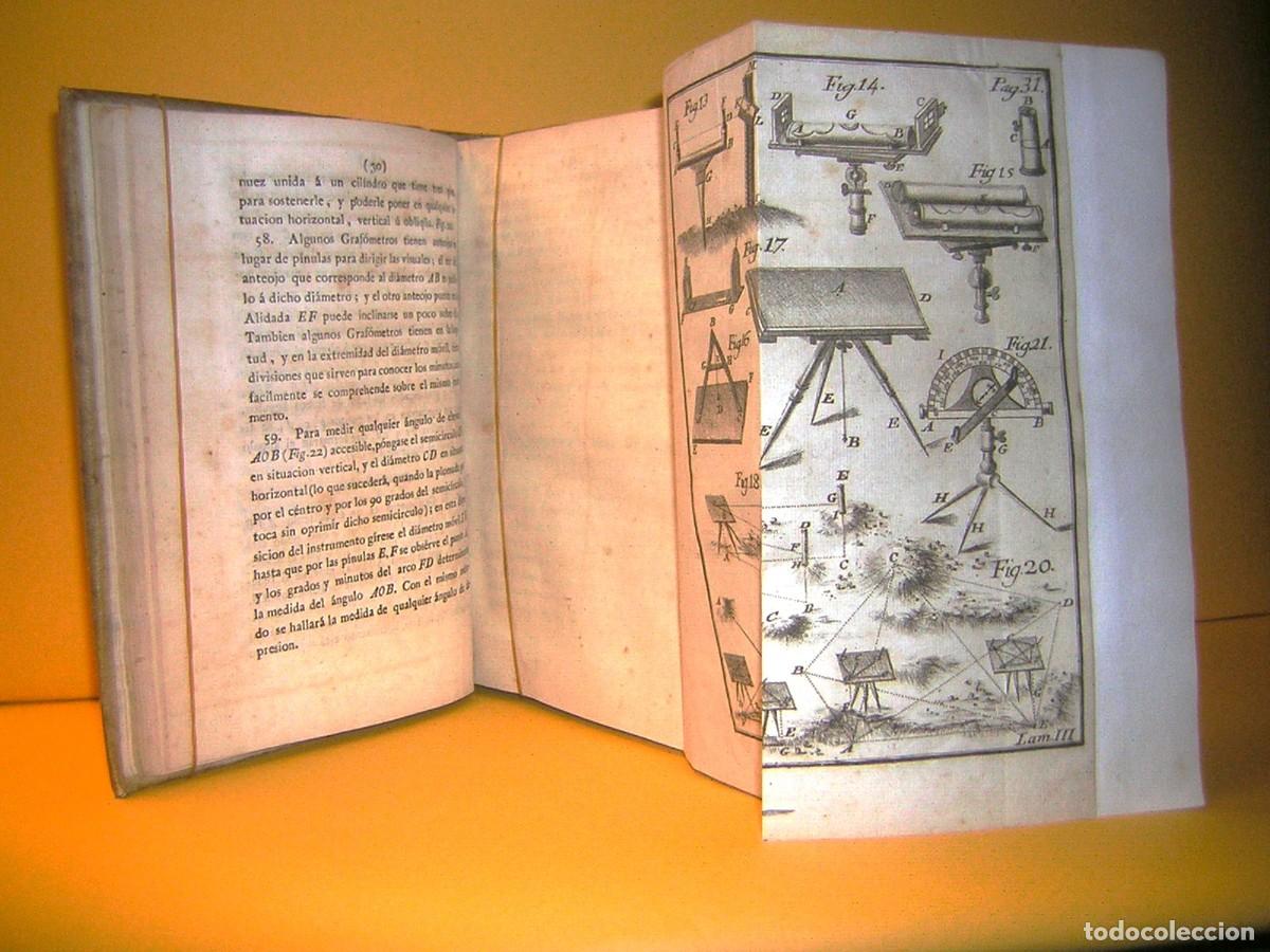 Libros: GIANNINI - PR&Aacute;CTICAS DE GEOMETR&Iacute;A Y TRIGONOMETR&Iacute;A. Con las tablas de los logaritmos - Segovia 1784 - - Foto 3