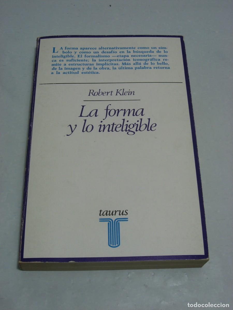 Libros: LA FORMA Y LO INTELIGIBLE - Robert Klein - Foto 1