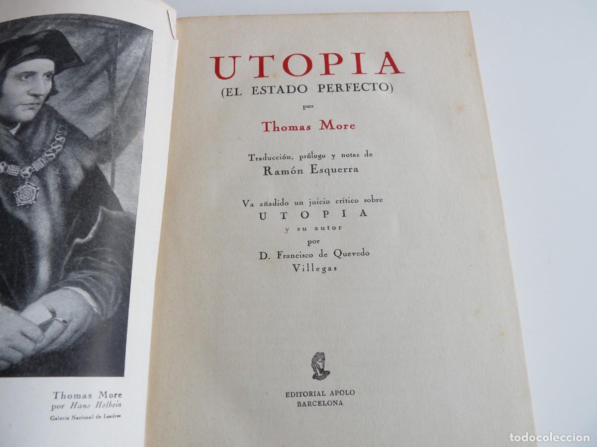 Libros: Utop&iacute;a (El Estado Perfecto) Thomas More Ref: 2-631 - Foto 11