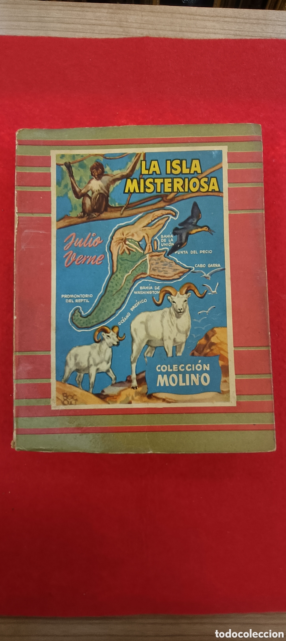 Libros: LA ISLA MISTERIOSA. JULIO VERNE. COLECCI&Oacute;N MOLINO. - Foto 2