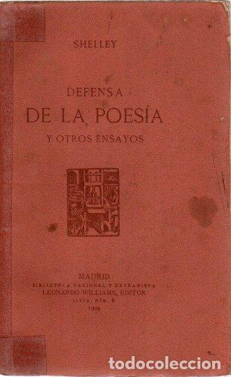 Libros: Defensa de la poes&iacute;a y otros ensayos - Shelley - Foto 1