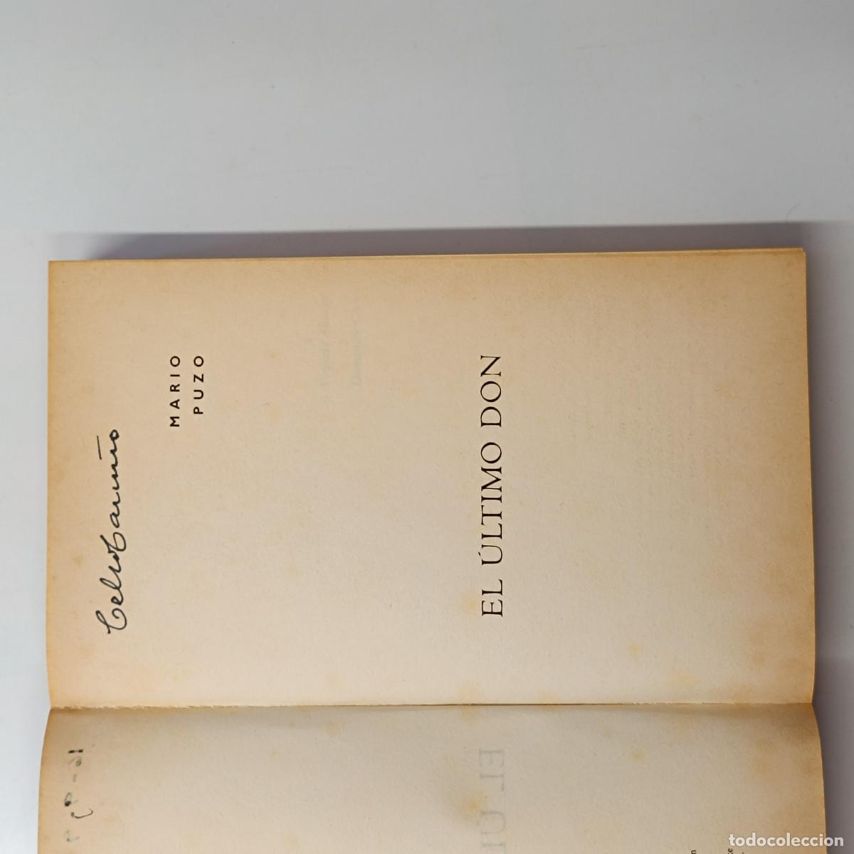 Libros: LIBRO EL ULTIMO DON. MARIO PUZO. GRUPO CORREO 1997. - Foto 4