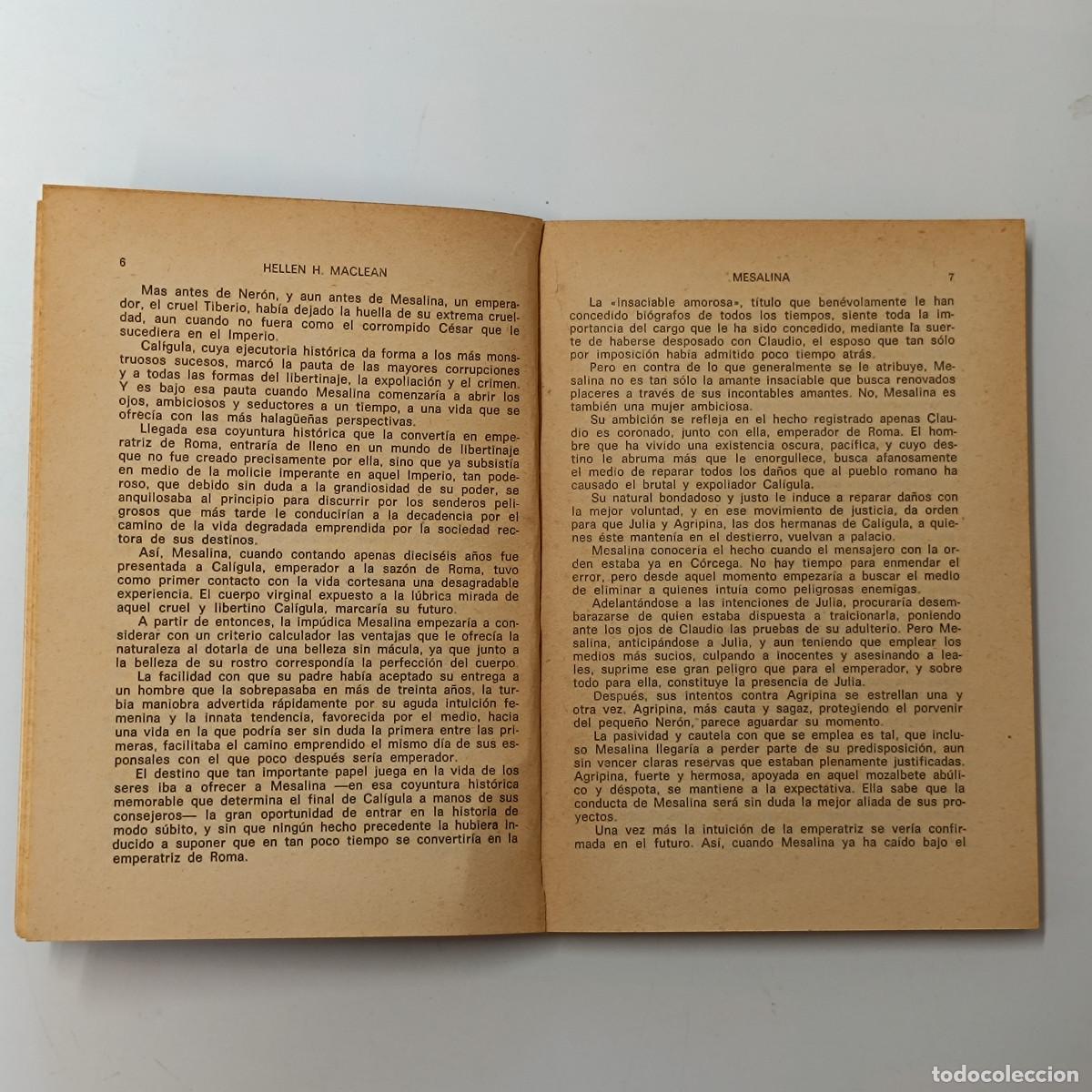 Libros: LIBRO MESALINA. HELLEN H.MACLEAN. RODEGAR 1973. - Foto 4