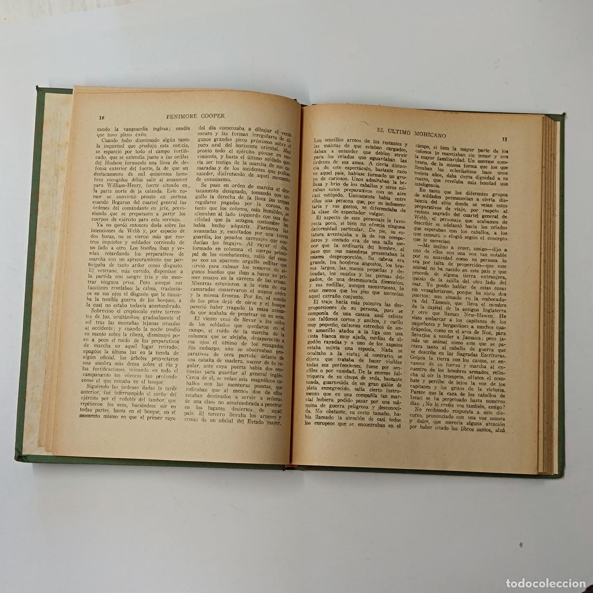 Libros: LIBRO EL ULTIMO MOHICANO. FENIMORE COOPER. RODEGAR 1960 - Foto 4