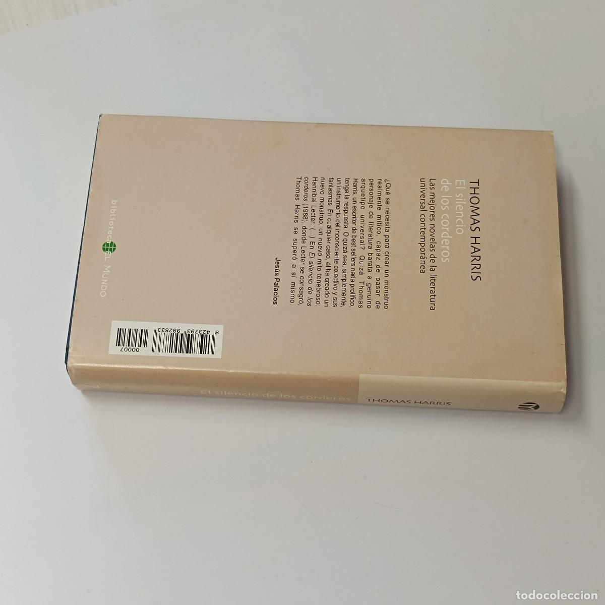 Libros: LIBRO EL SILENCIO DE LOS CORDEROS. THOMAS HARRIS. BIBLIOTECA EL MUNDO 2002. - Foto 2