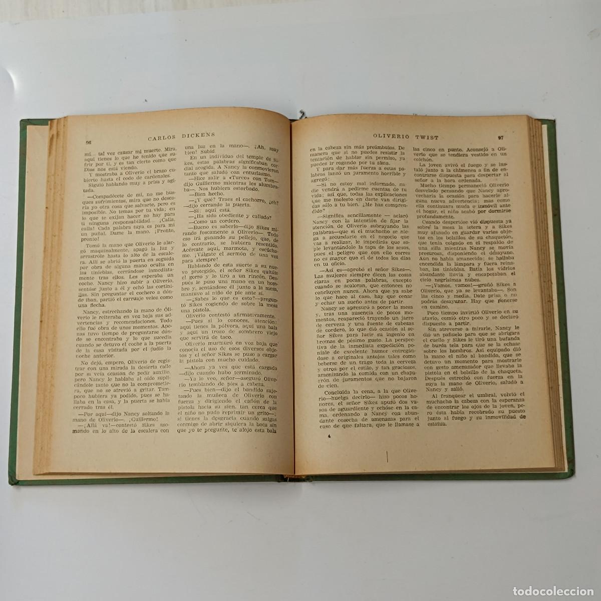 Libros: LIBRO OLIVERIO TWIST. CARLOS DICKENS. RODEGAR 1960. - Foto 4