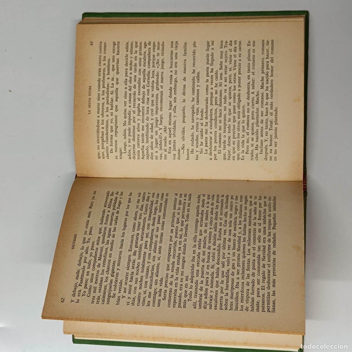 Libros: LIBRO LA SELVA VIUDA. G.C.SILVAGNI. TORAY 1966. - Foto 7