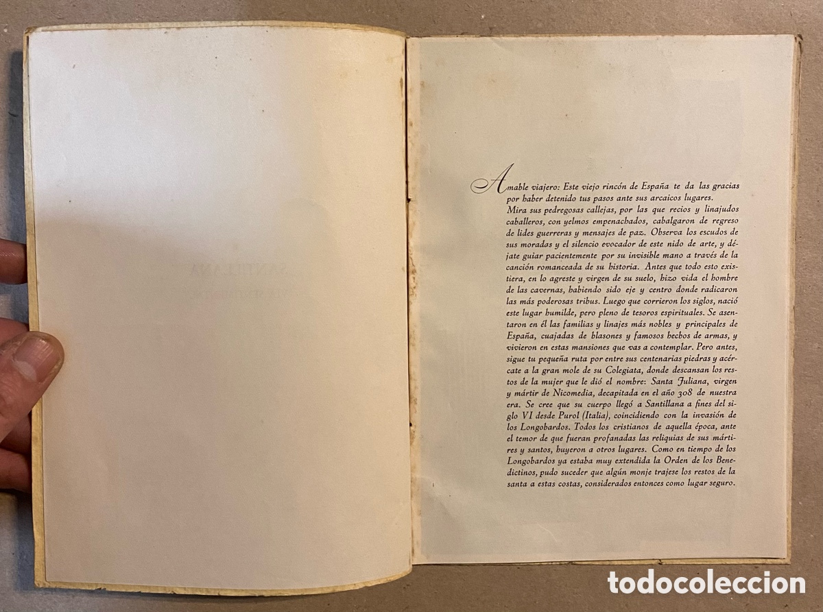 Libros: SANTILLANA, V&Iacute;A SENTIMENTAL. JOS&Eacute; MART&Iacute;NEZ JULI&Aacute;. - Foto 2