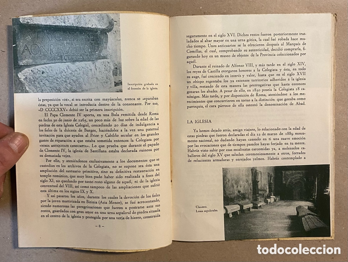 Libros: SANTILLANA, V&Iacute;A SENTIMENTAL. JOS&Eacute; MART&Iacute;NEZ JULI&Aacute;. - Foto 4