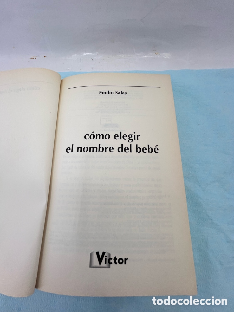 Libros: COMO ELEGIR EL NOMBRE DEL BEB&Eacute; - Emilio Salas - Foto 2