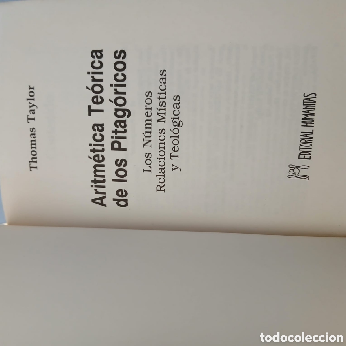 Libros: Aritmetica teorica de los pitagoricos, Thomas Taylor - Foto 3