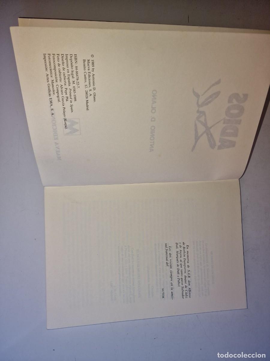Libros: ADIOS DALI .1989. ED.MAEVA - Foto 2