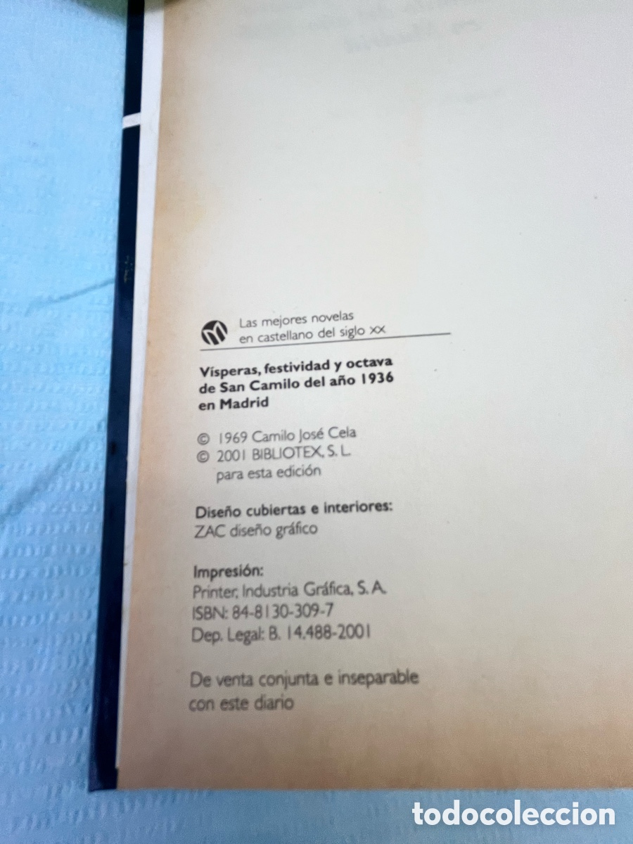 Libros: SAN CAMILO 1936 - Camilo Jos&eacute; Cela - Foto 3