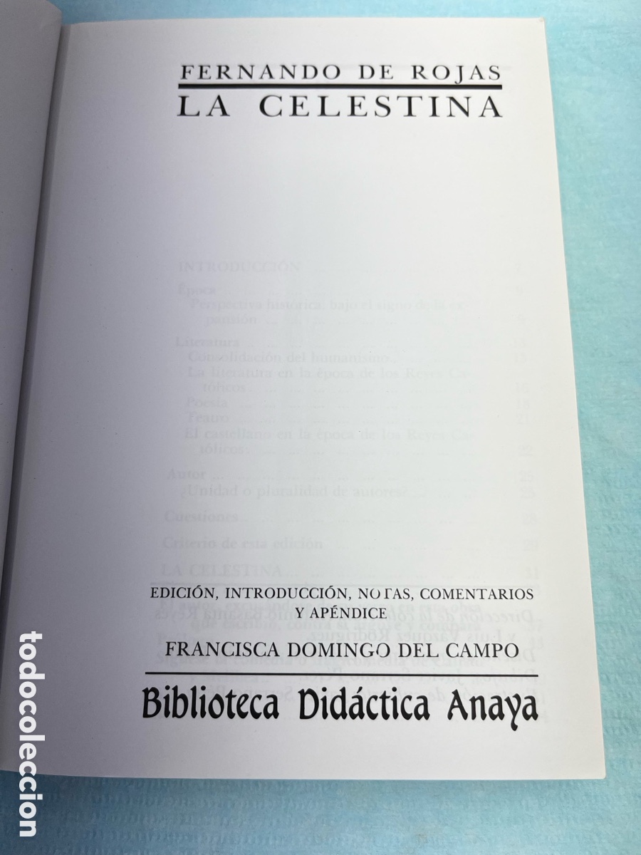 Libros: LA CELESTINA - Fernando Rojas - Foto 2