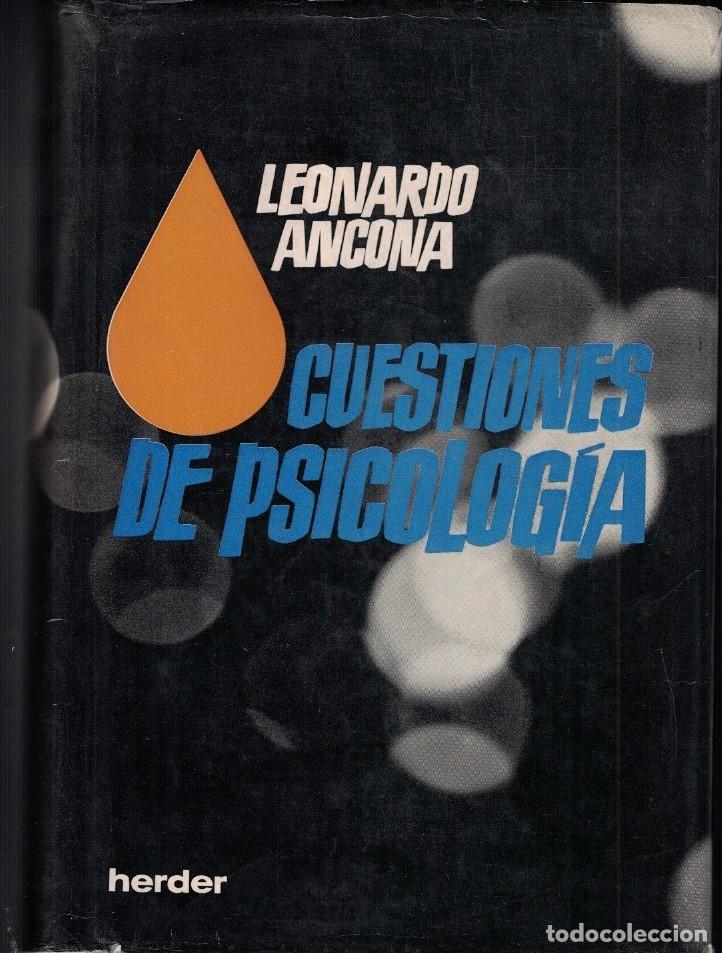 Libros: CUESTIONES DE PSICOLOG&Iacute;A. - Ancona. Leonardo, - Foto 1