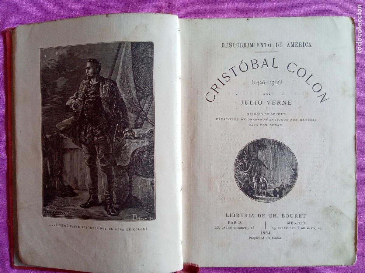 Libros: CRISTOBAL COLON. JULIO VERNE 1884 . EP 2/1 - Foto 1