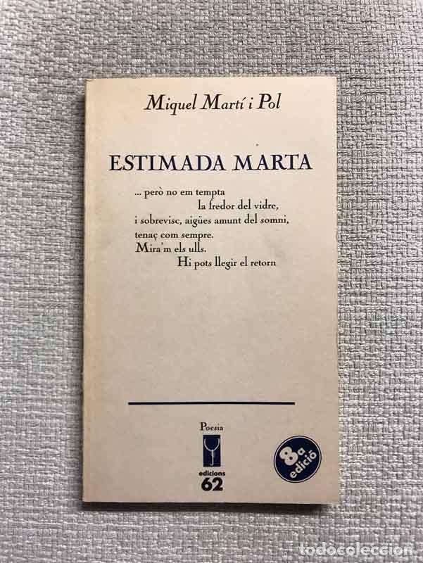 Libros: Estimada Marta - Miquel Mart&iacute; i Pol - Foto 1