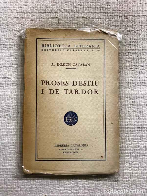 Libros: Proses destiu i de tardor - A. Rosich Catal&aacute;n - Foto 1