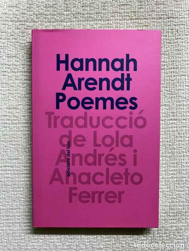 Libros: Poemes - Hannah Arendt - Foto 1