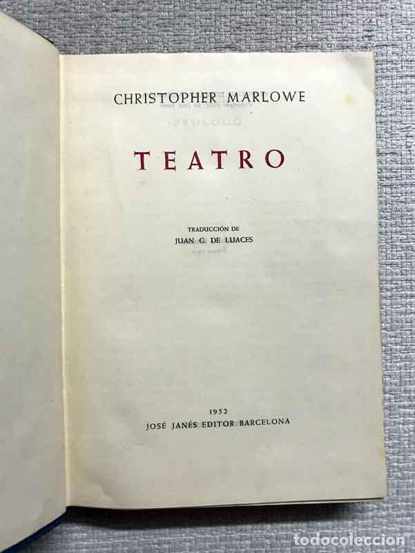 Libros: Teatro - Chrsitopher Marlowe - Foto 1