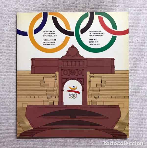 Libros: Barcelona92. Programa de la cerim&ograve;nia dinauguraci&oacute; - Foto 1
