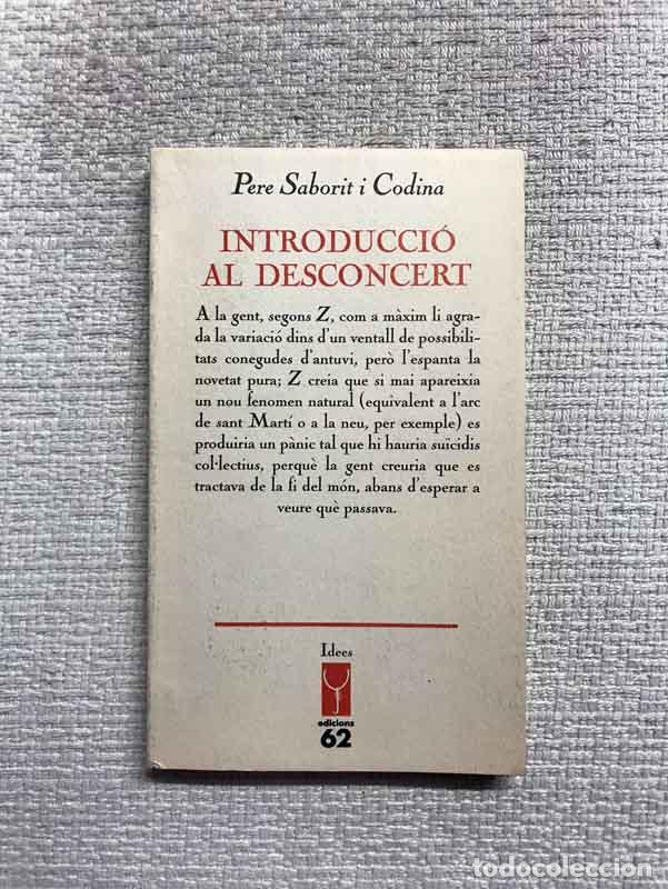 books: Introducci&oacute; al desconcert - Pere Saborit Codina