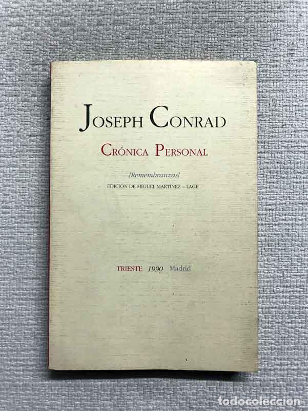 Libros: Cr&oacute;nica personal (remembranzas) - Joseph Conrad - Foto 1