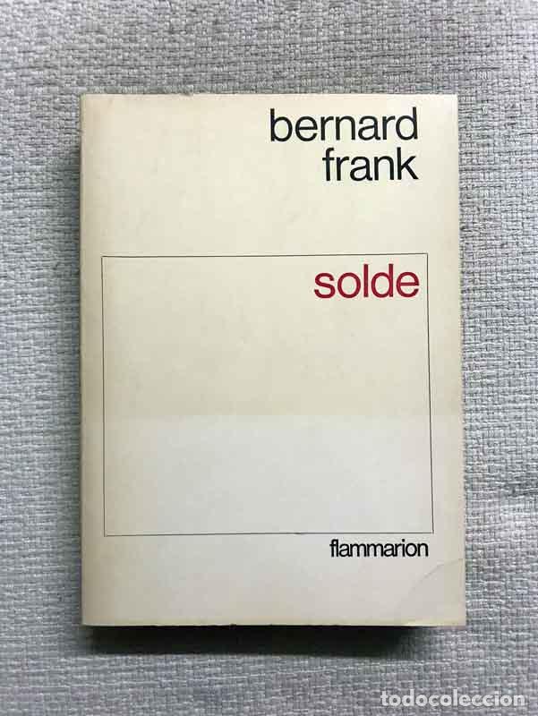 Libros: Solde - Bernard Frank - Foto 1