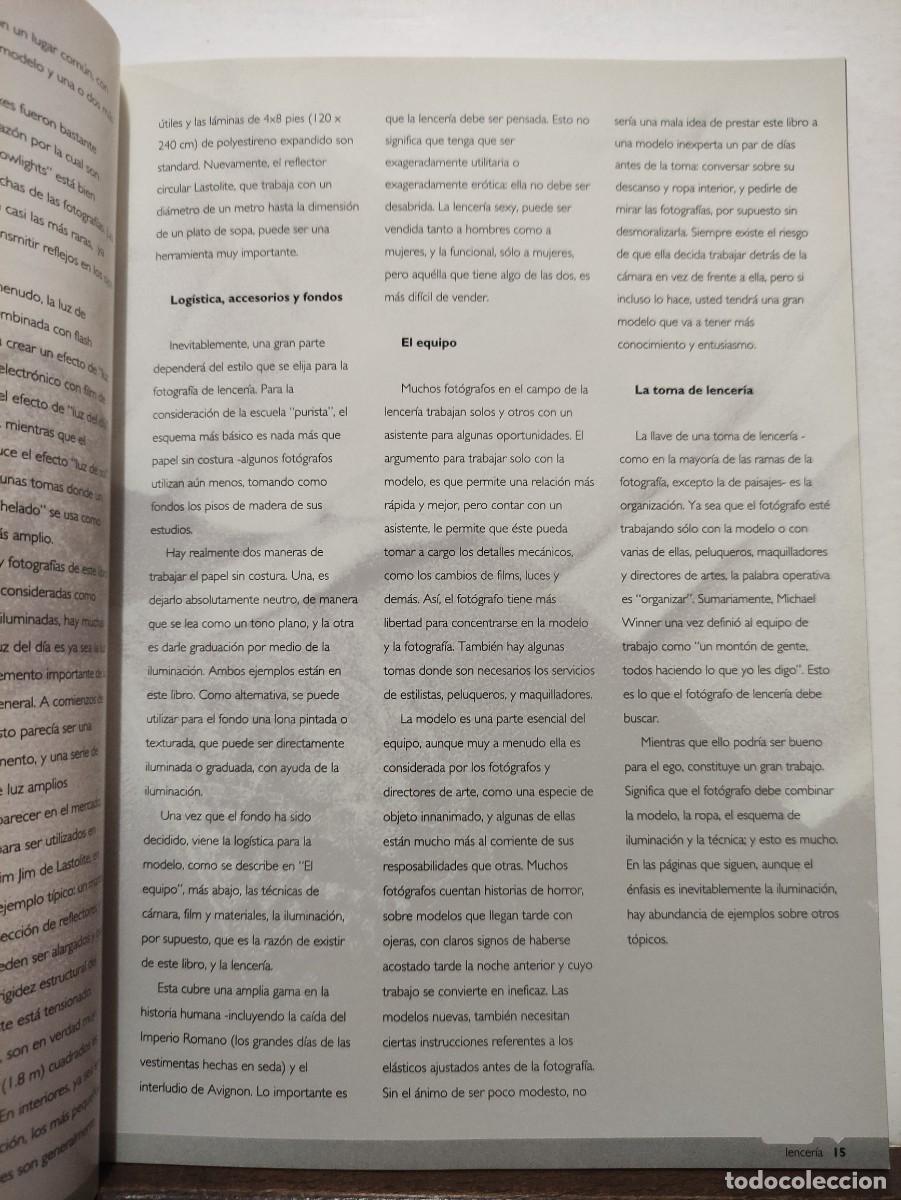 Libros: FOTOGRAFIA DE LENCERIA - ROGER HICKS / FRANCES SCHULTZ - Foto 7
