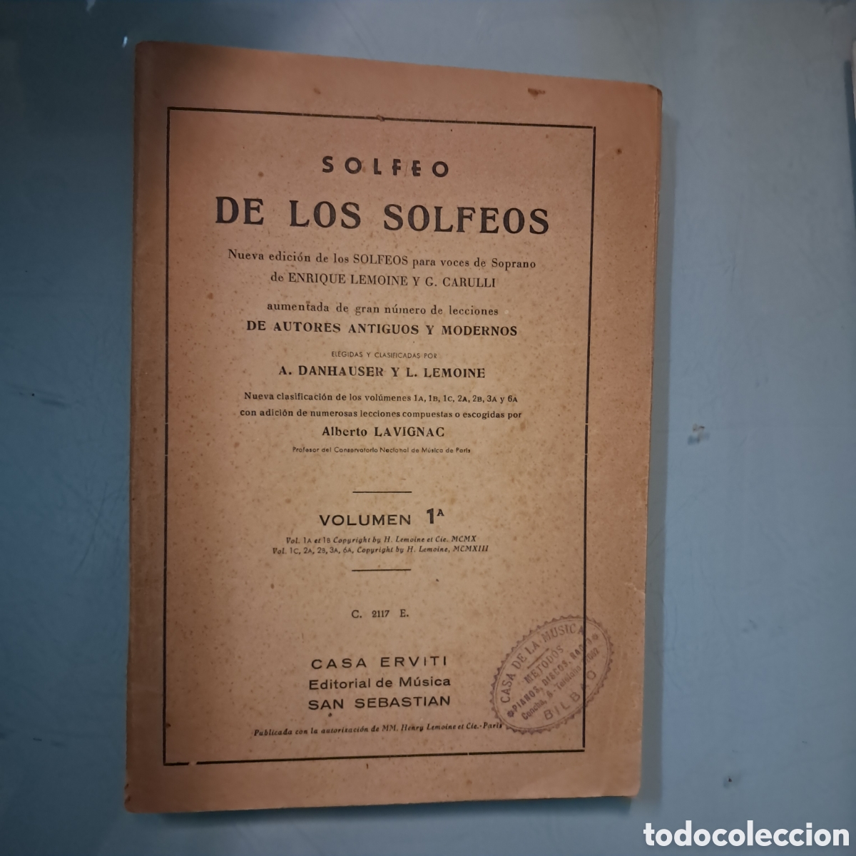 Libros: Solfeo de los Solfeos, Casa Erviti, Vol 1 - Foto 1