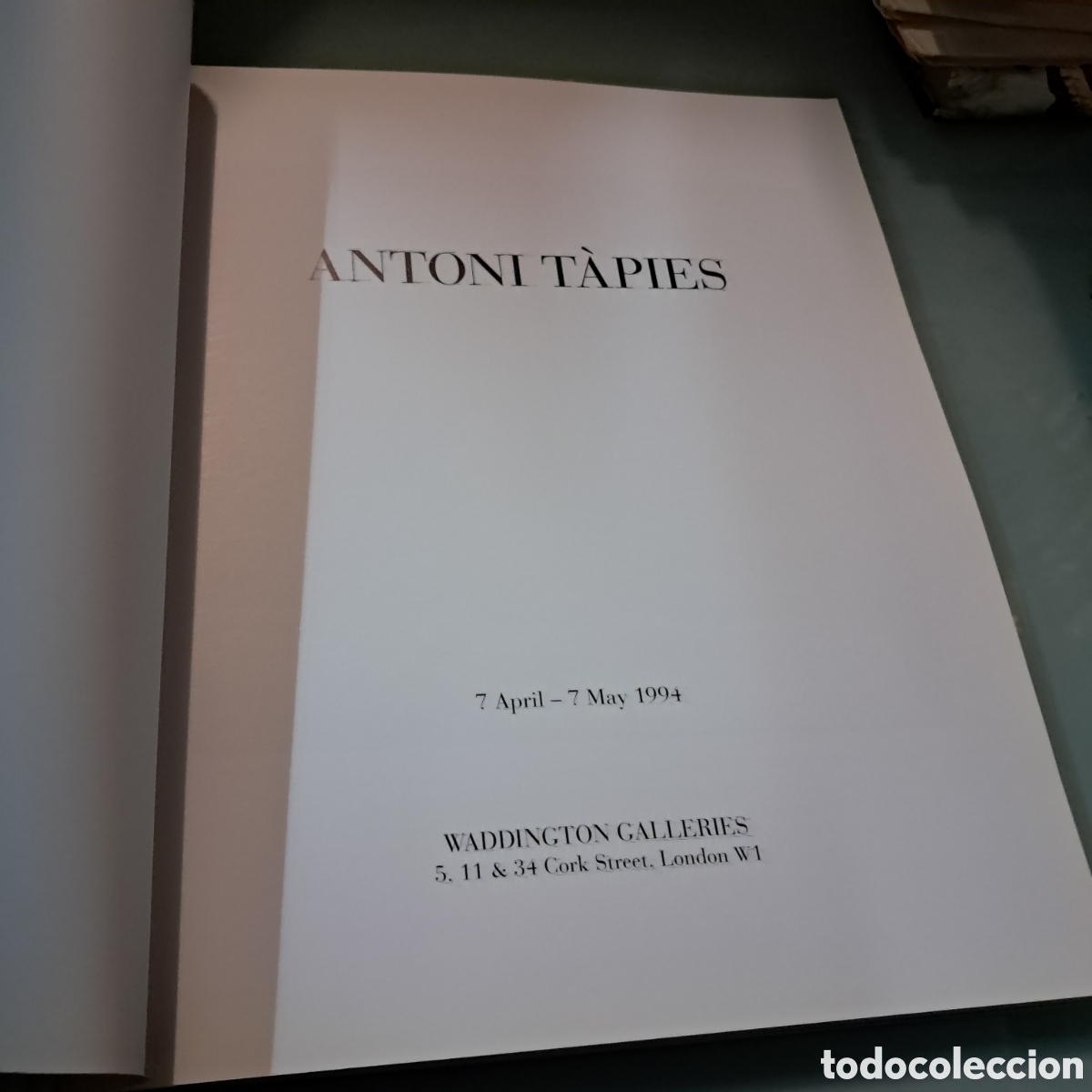 Libros: Antoni Tapies, 1994 pintura - Foto 2