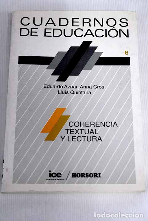 Libros: Coherencia textual y lectura.- Aznar Angl&eacute;s, Eduardo - Foto 1
