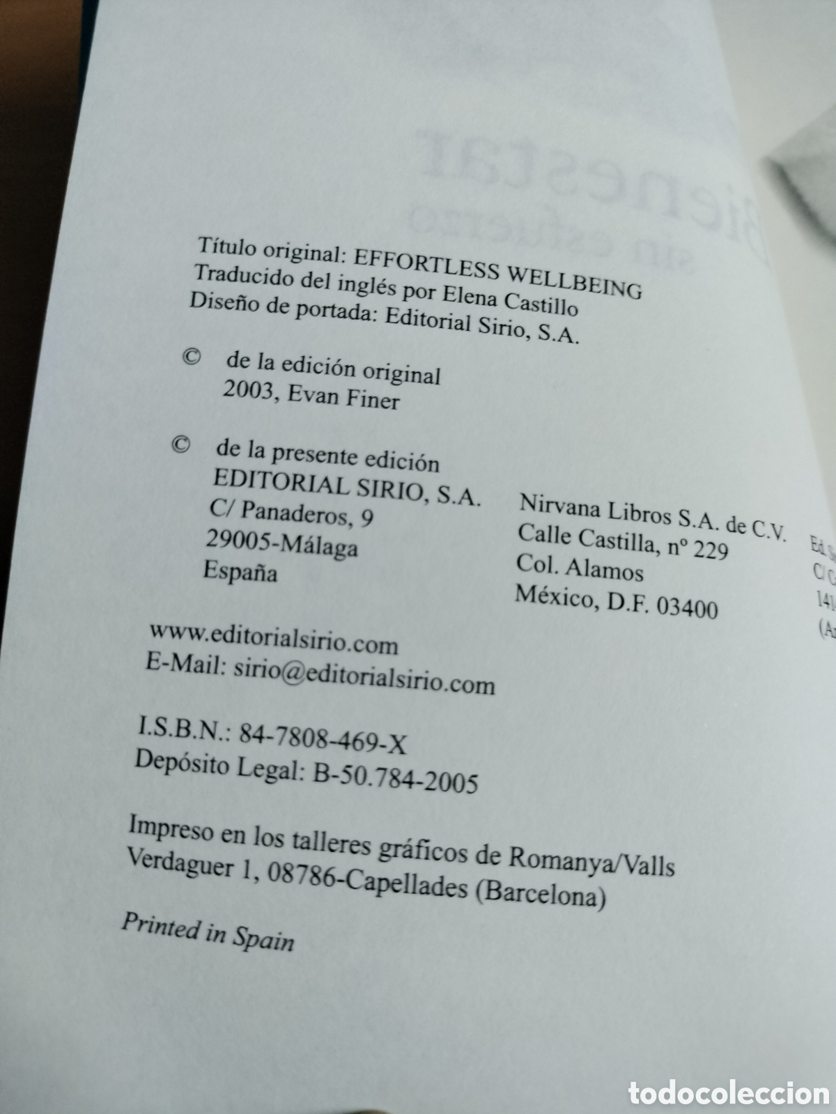 Libros: Bienestar sin esfuerzo - Evan Finer - Foto 3